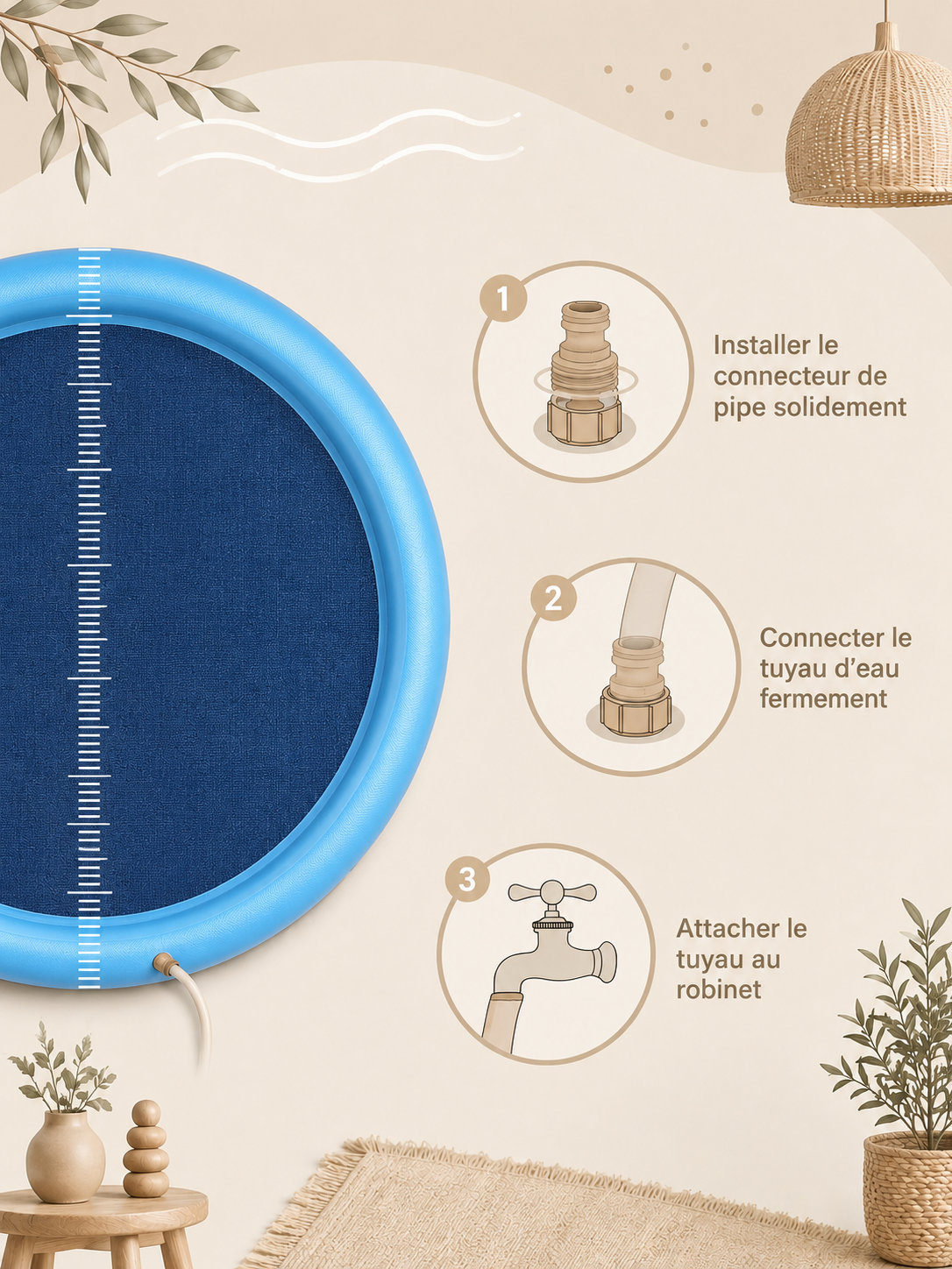 Tapis d'eau Splash Pad